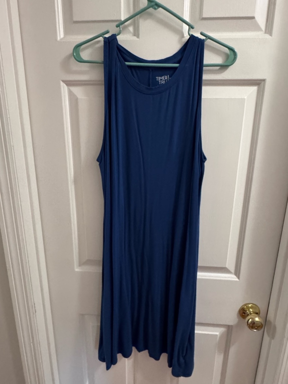 Time and Tru Navy Sleeveless Swing Dress